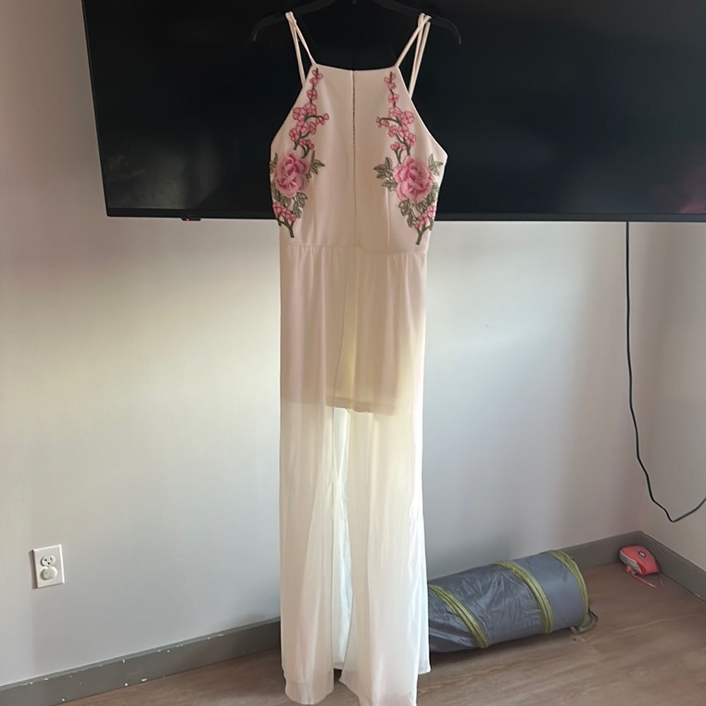 Dress with romper shorts built in
